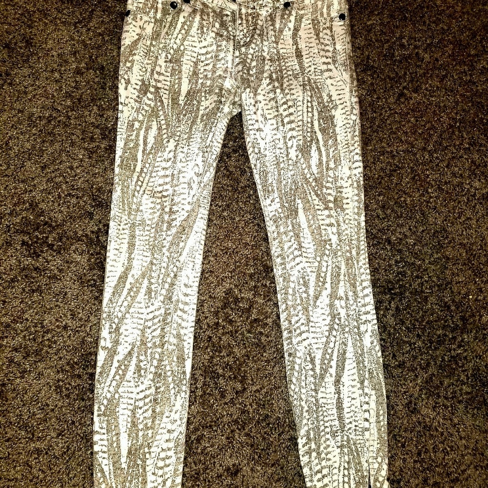 Free People low rise jeans with ankle zipper